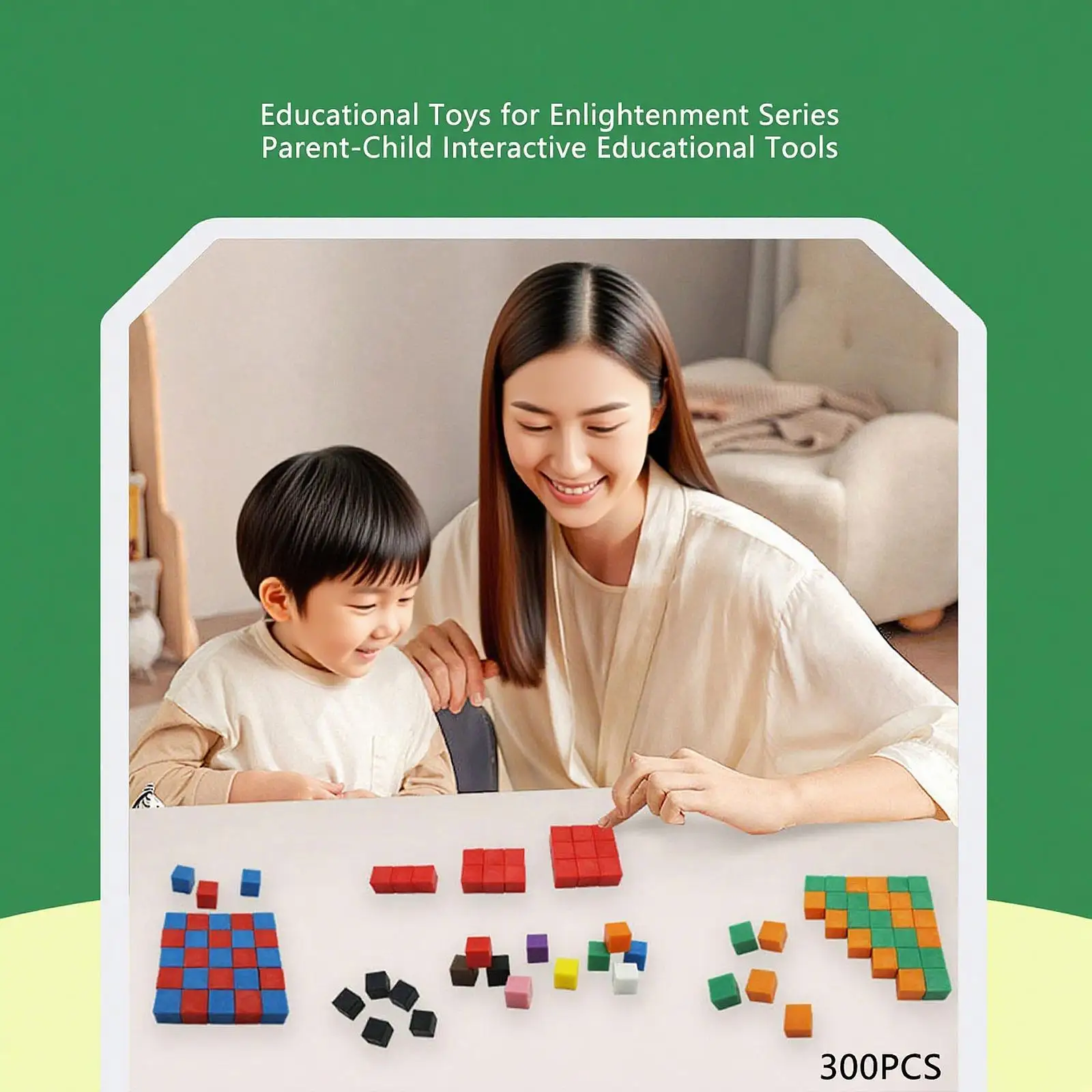 300x centimeterblokjes Telblokjes voor voorschoolse activiteiten Elementair