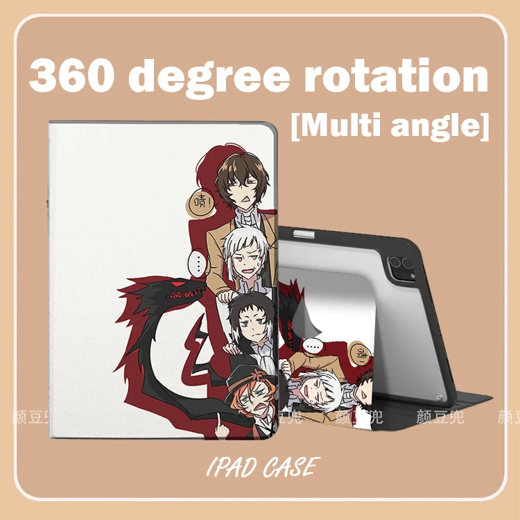

Osamu Anime Bungo Stray Dogs Anime Case For iPad 10.2 8th Air 4 5 6 Mini 5 6 7 Case Luxury Silicone For Air 7 Pro13 IPad 11th