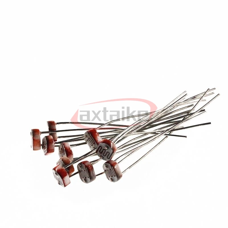 20PCS GL5539 GL5516 GL5549 GL5537 GL5506 GL5547 5mm Photoresistor Light-dependent Resistor LDR Light Detection Switch Sensor