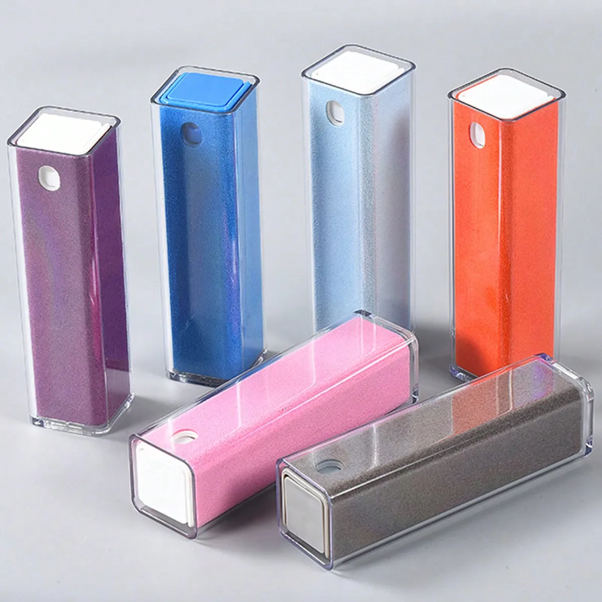 1pc 15ml Square Spray Bottle, 3-in-1 Spray Wipe Storage Empty Screen Cleaner Container, Portable Travel Bottle