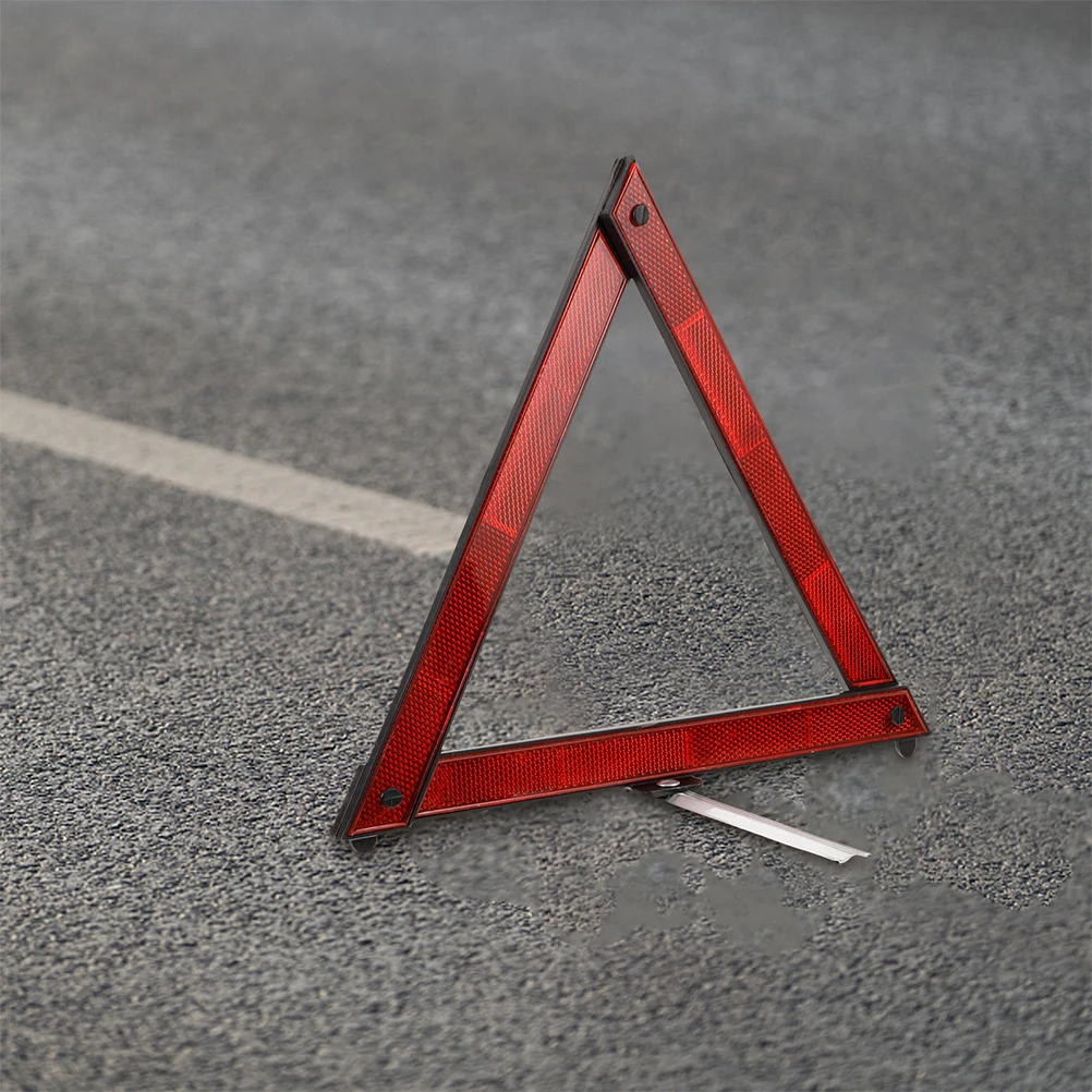 4pcs Triangle Warning Sign Reflective Car Safety Roadside Emergency Foldable Traffic Tool VehicleTriangles