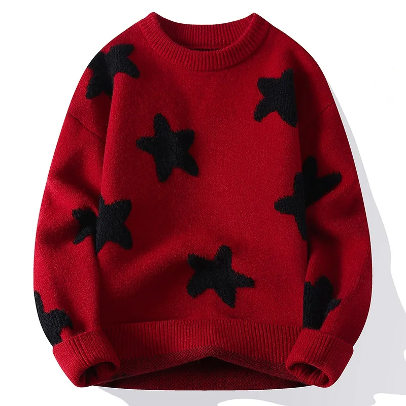 الخريف والشتاء جديد الرجال جولة الرقبة محبوك سترة الرجال المألوف ومتعددة الاستخدامات الرجال الدافئة أعلى