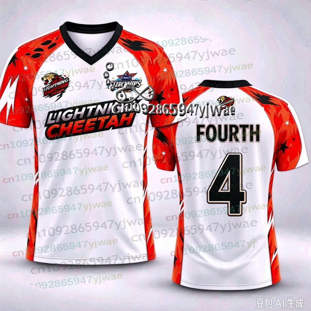 Thailand GMMTV Starlympics 2026 Trikot 3D-Druck Sportshirt Uniform Atmungsaktives T-Shirt Top für E-Sport-Fans Erwachsene/Kinder Set T-Shirt – Detail 8