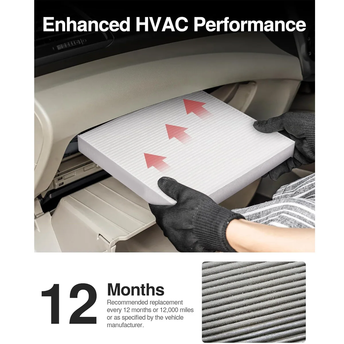 ไส้กรองอากาศในรถยนต์ยี่ห้อ YONGRUN เหมาะสำหรับรถยนต์อินฟินิตี้ B7277-1CA1A นิสสัน 27277-AR025 CF10743 042-2140 CCF1815