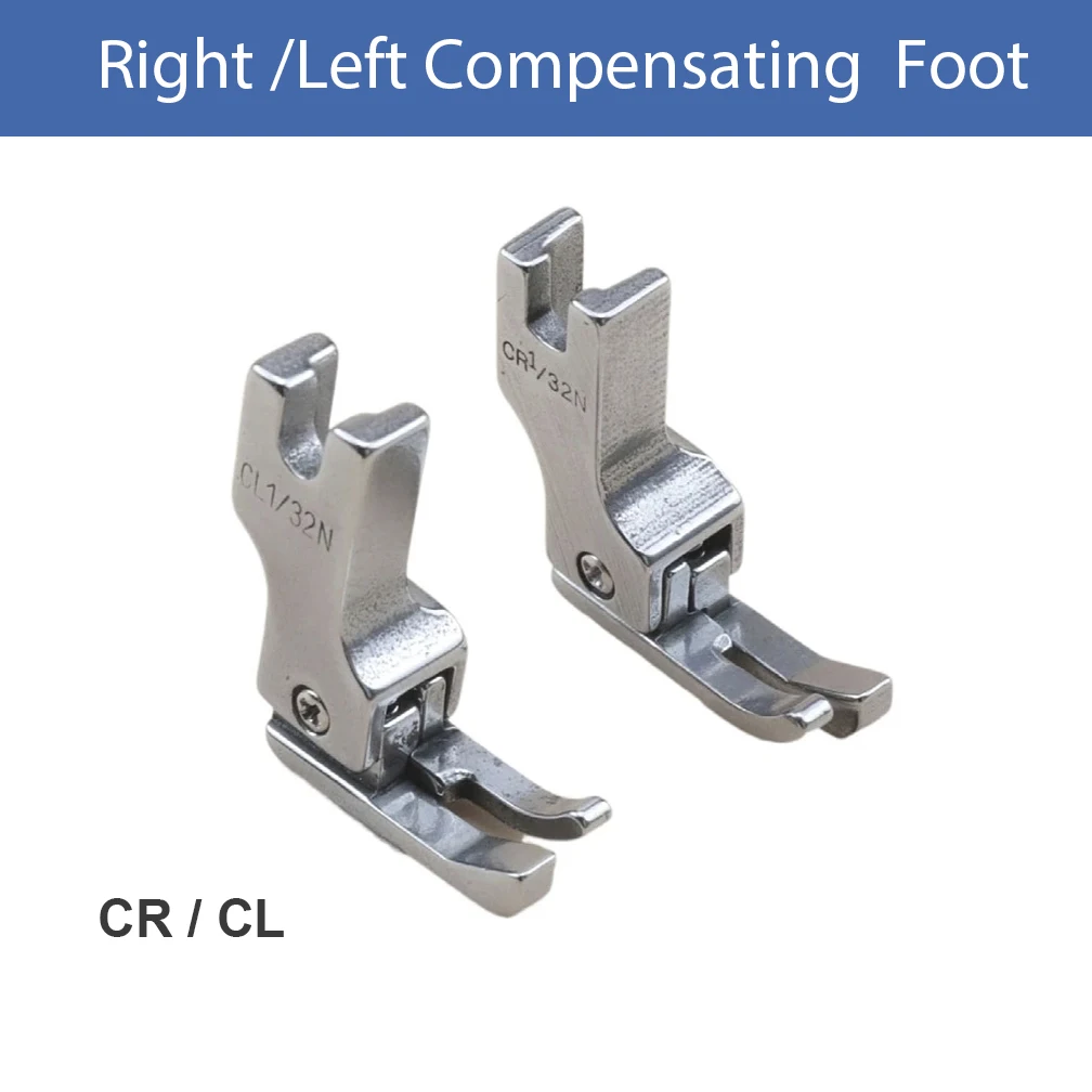 CR1/16N CR1/32N CL1/16N CL1/32N Industrial Sewing Machine Right Left Compensating Presser Foot Made By Steel Lockstitch Standard