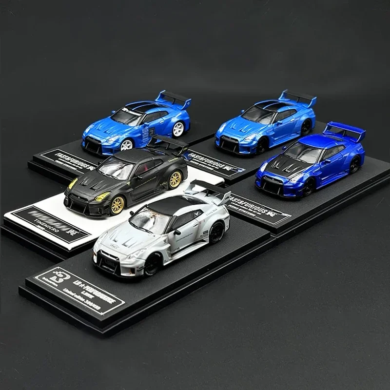 TM MiniStation BSC 1:64 LBWK GTR R35 F&F Diecast Diorama Auto Modell Sammlung Miniatur Spielzeug Zeit Micro