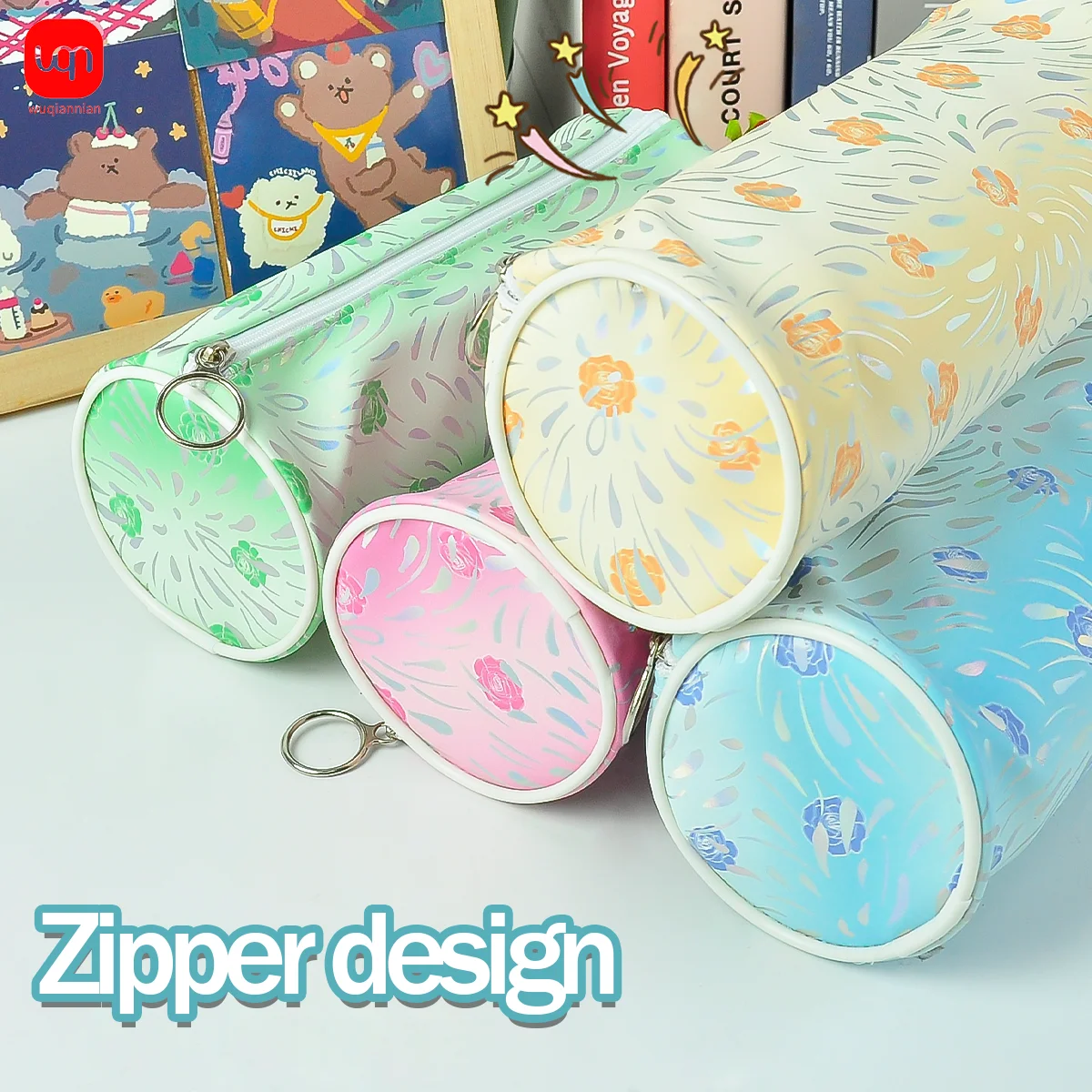 WQN 1pc A Variety Of Colors To Choose From, Macaron Color Durable Stationery Bag Design Simple And Beautiful Smooth Zipper No Ho