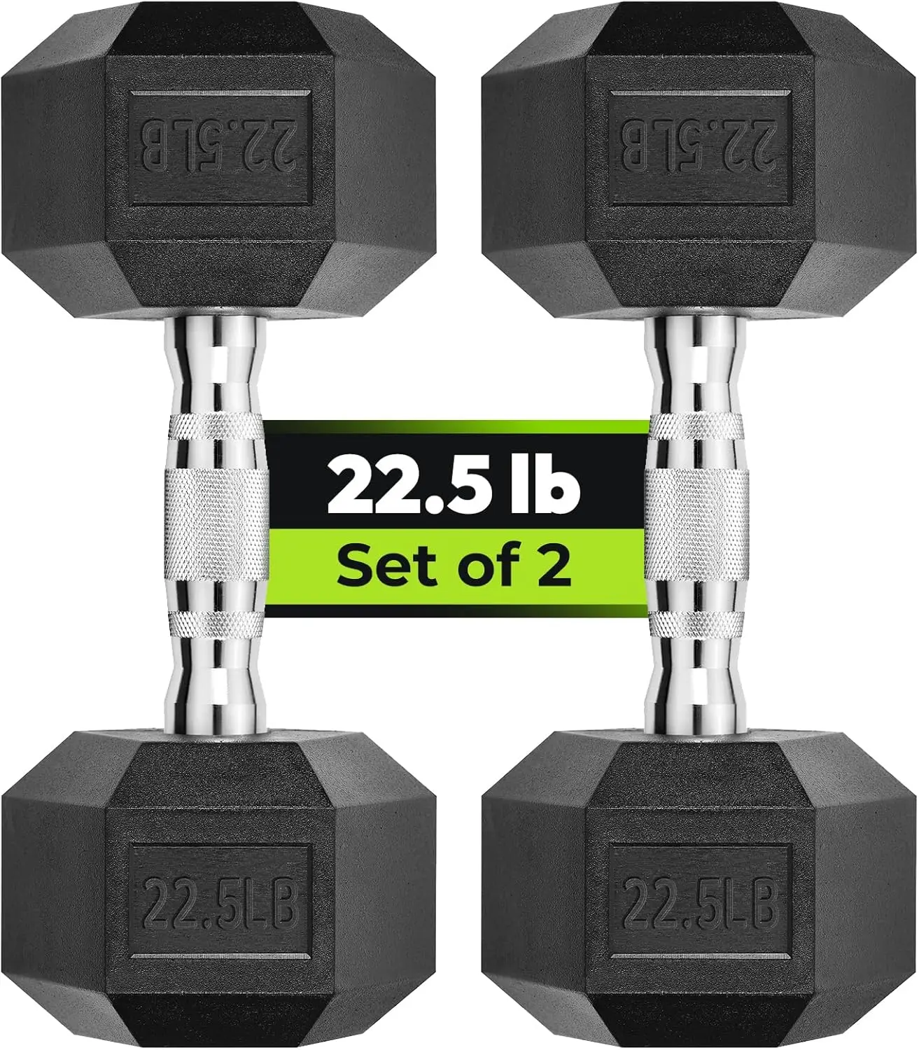 

Dumbbell Set 2.5 125 lb Rubber Encased Exercise Fitness Dumbbells Weights Dumbbells Set of 2 Hand Weight for Strength Training (