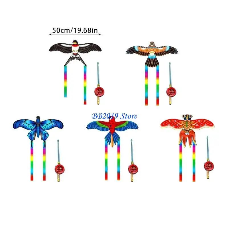 Q0KB Śmieszne latawce dynamiczne ze skrzydłami Bezramowe latawce Zabawna aktywność na plaży Przysługa rodziców i dzieci