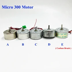1PC 24mm Diameter RF-300 Round Motor DC 3V 3.7V 5.9V 6V 12V Precious Metal Brush Engine for Car Audio AV CD DVD Player Toy Fan