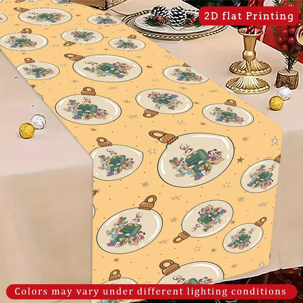 1 Piece of Disney Mickey Mouse Cartoon Design Table Runner, Suitable for Restaurants, Home, Picnics, Harvest Parties, and Market Decorations.