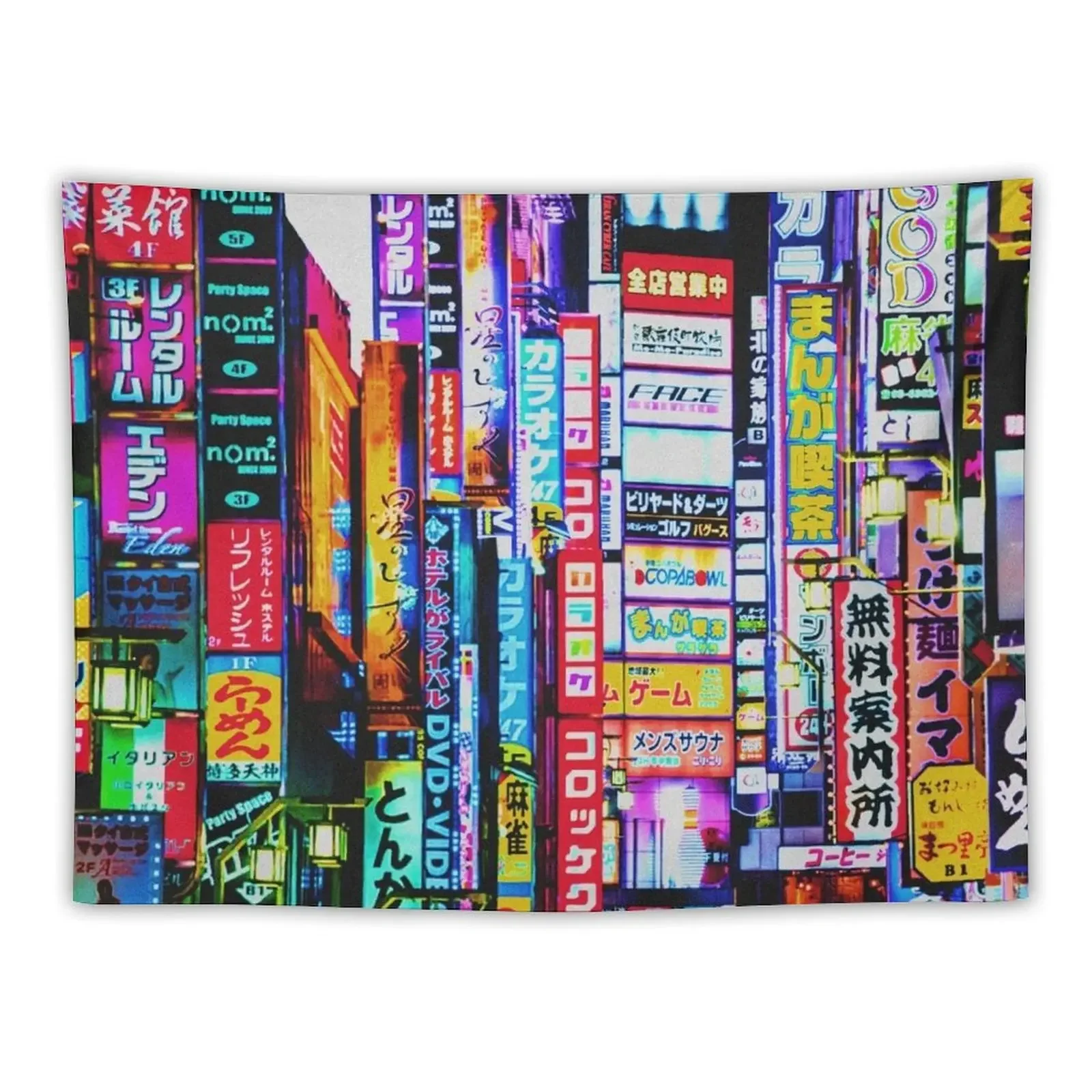 Neon Tokyo Tapestry Home Decorations Aesthetic Decoration Room Japanese Room Decor Room Design Tapestry