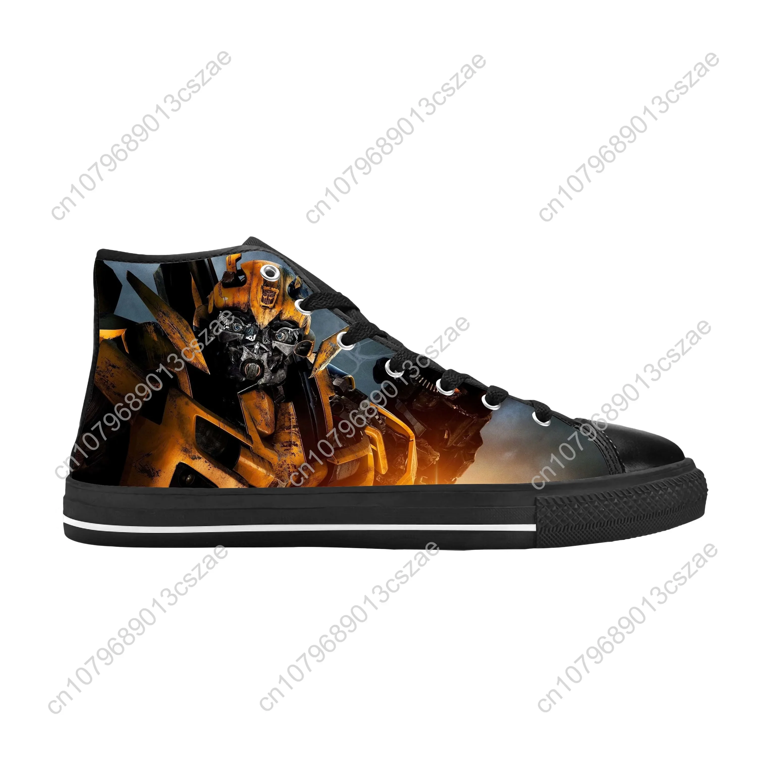 Baskets montantes pour hommes et femmes, chaussures de gril décontractées, confortables, respirantes, impression 3D, manga de dessin animé, transformer Bumbledeadals, anime