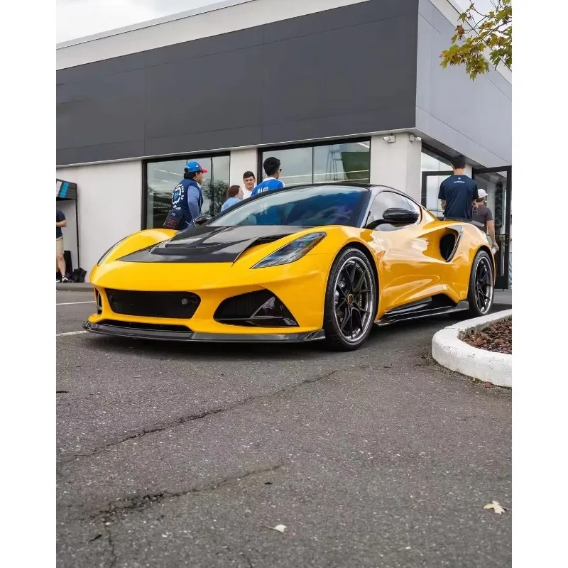 For Lotus Emira Dry Carbon Fiber Body Kit Front Lip Diffuser Spoiler Hood Emira Bumper Fender