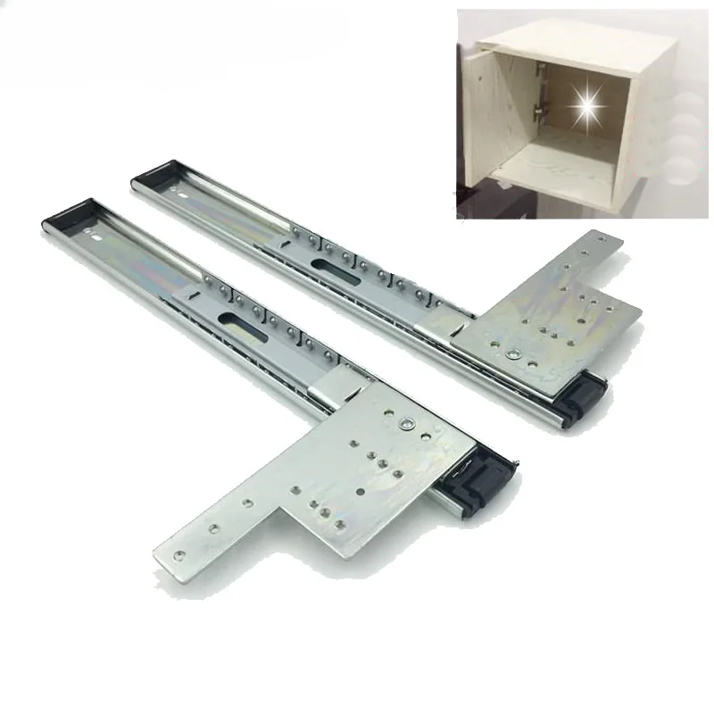 

Hidden swing door slide rail
