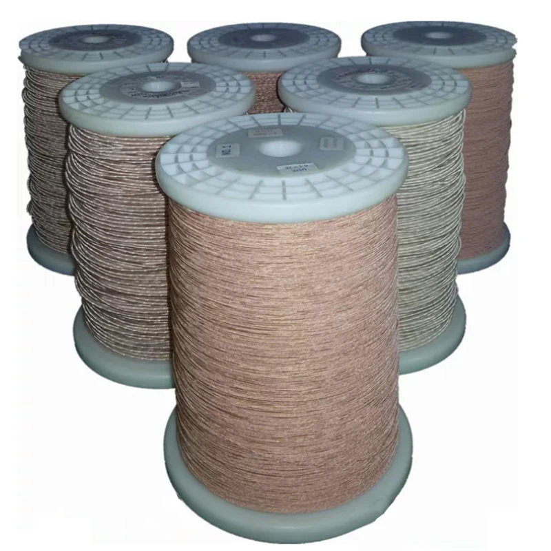 ChengHaoRan 1 meter Mine antenna Litz wire polyester silk envelope braided 1m 0.07x10 0.07x28 0.07x100 0.07x119 strands wire