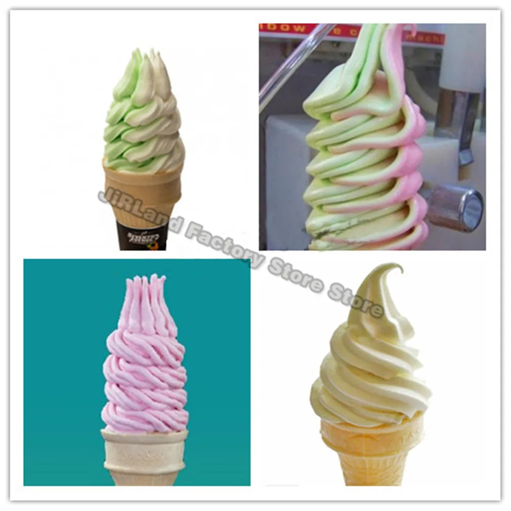 5 different shapes of ice cream maker outlet Ice cream machine accessories Flower nozzle Molding accessories Moulding cap