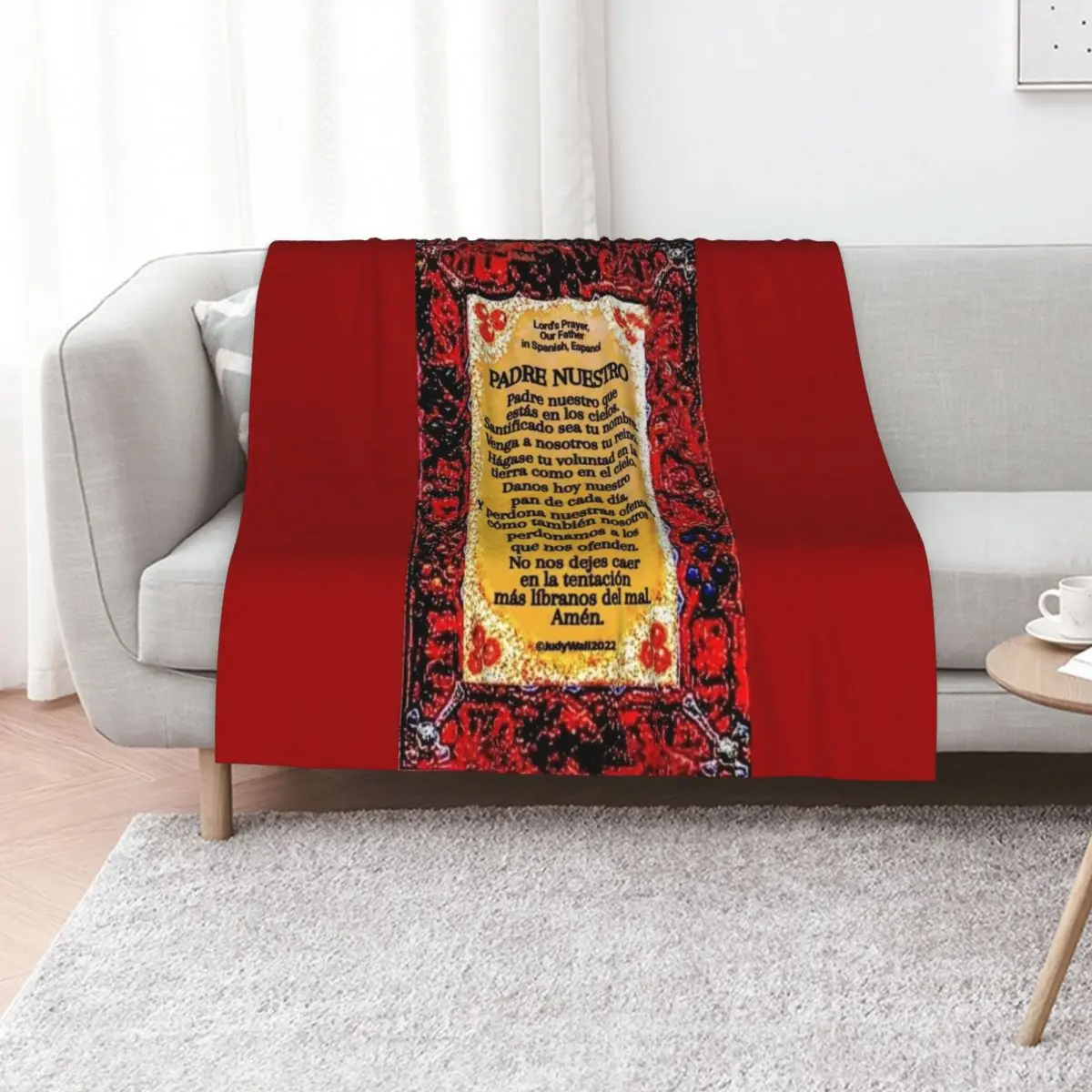 Spanish 3, Lord's Prayer, Padre Nuestro, Our Father, Throw Blanket Luxury Thicken Soft Sofas Bed Fashionable Thin Blankets