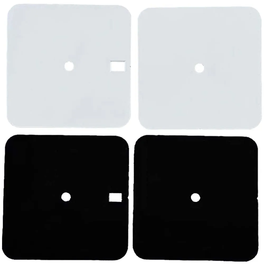 Quadrante semplice dell'orologio nero/bianco, quadrante dell'orologio con calendario non/singolo, colore puro, senza indice, quadrante quadrato da 27 mm x 27 mm per movimento NH35