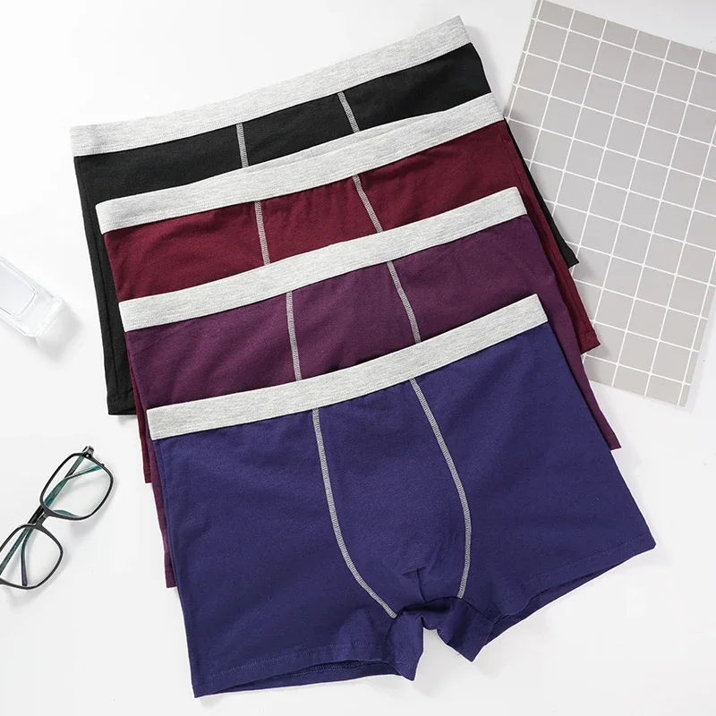 3 teile/los Herren Boxershorts 95% Baumwolle Boxershorts atmungsaktive Unterwäsche weiche Shorts Dessous Unterhosen hochwertige Höschen