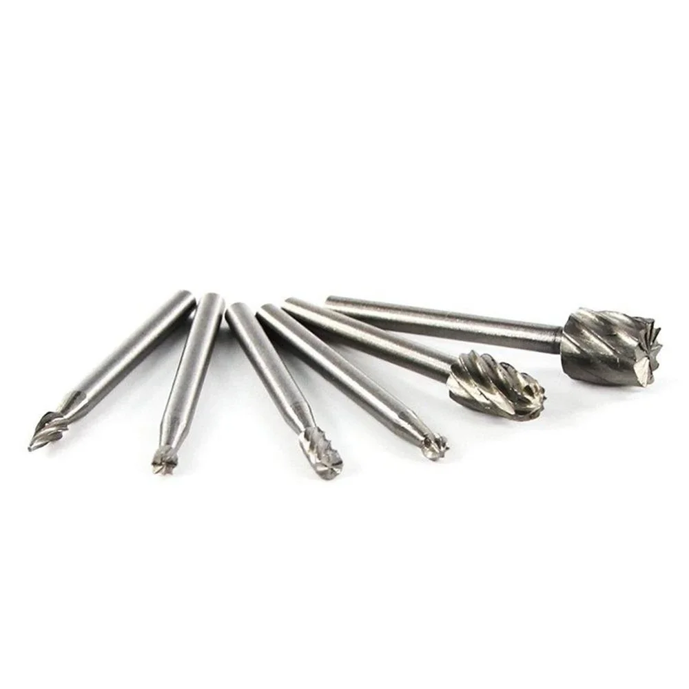 Imagem -05 - Velocidade Aço Broca Grupo Shank Burs Ferramentas Escultura em Madeira Ferramentas Dremel Liga Dura Arquivo Rotativo Faça Você Mesmo Escultura Pcs Alta