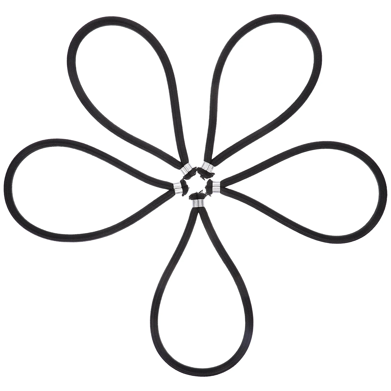 

5pcs Elastic Bungee Ropes Trampoline Replacement Heavy Duty Reusable Black 8mm 19cm Tent Fixing Straps Outdoor Camping