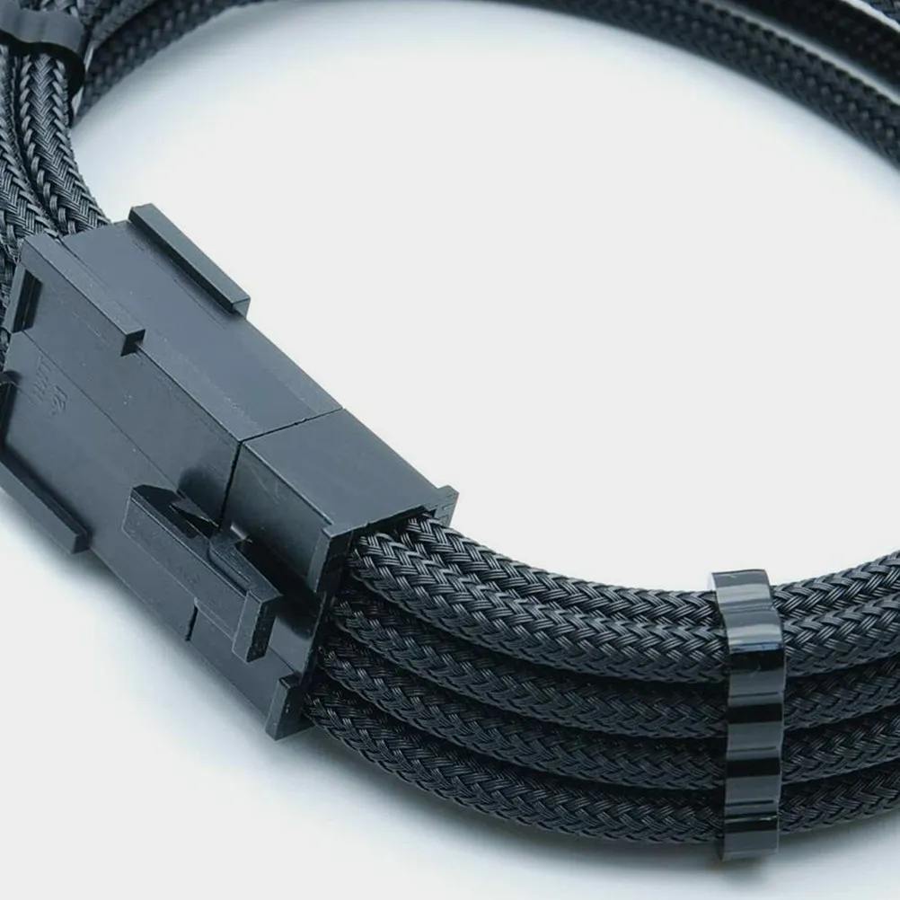 Pcie GPU Power Adapter Cable 8Pin 30Cm Braided Nylon Motherboard Extension for Graphics Card Power Supply Professional Build