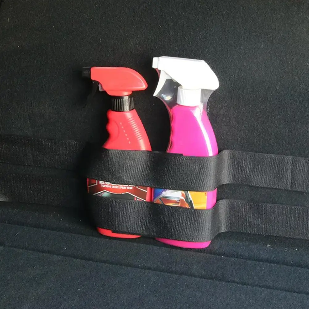 Car Trunk Organizer Elastic Fixing Strap Fire Extinguisher Fixing Strap Universal Storage Bracket Velcro Strip Auto Parts - view 3