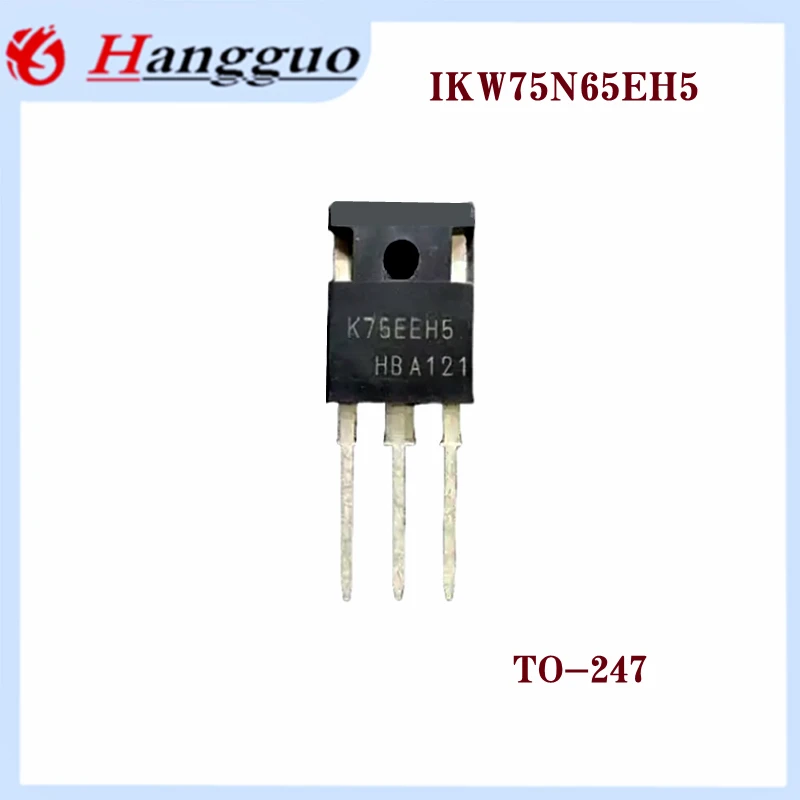 5PCS/Lot K75EEH5 IKW75N65EH5 TO-247 75A 600V inverter IGBT single tube