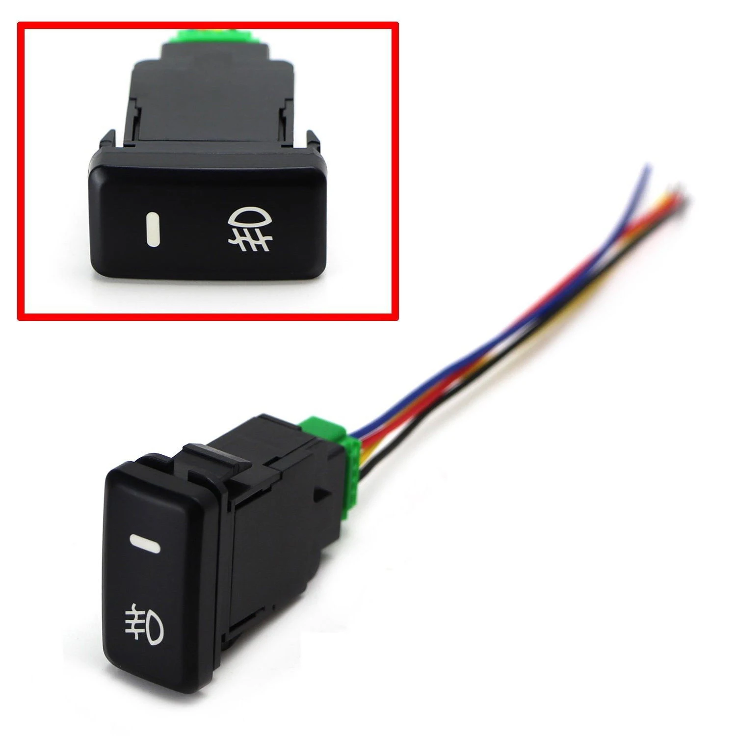 Auto Retrofit Switch Waterproof Toggle Switch Fog Lamp Switch With 4 Line For Toyota Lexus White