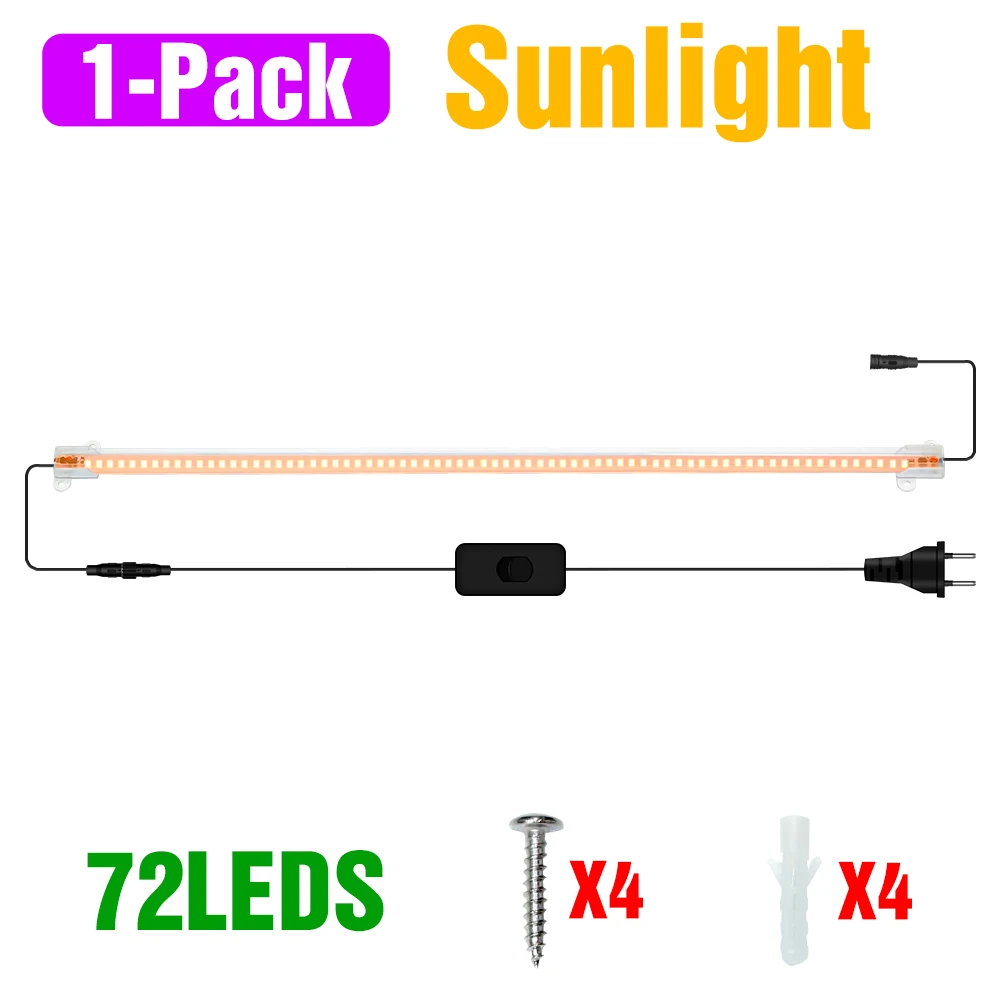 LED Plant Grow Light Strip 220V Volledige Spectrum Hydrocultuur Teelt Lampen Bar Phyto Groei Vullen Lamp Bloem Succulent Vegs