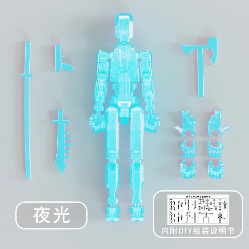 

3D Printed Mannequin Dummy 13 Multi-Jointed Movable Shapeshift Robot Action Figures Toys Kids Adults Parent-children Games Gifts
