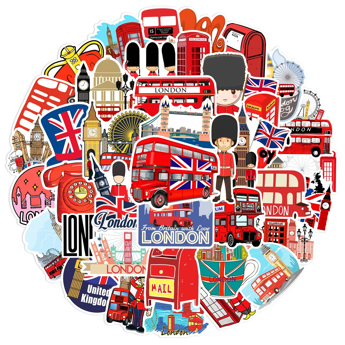 50 adesivi in stile britannico - Phone Cases London recensione e prezzo
