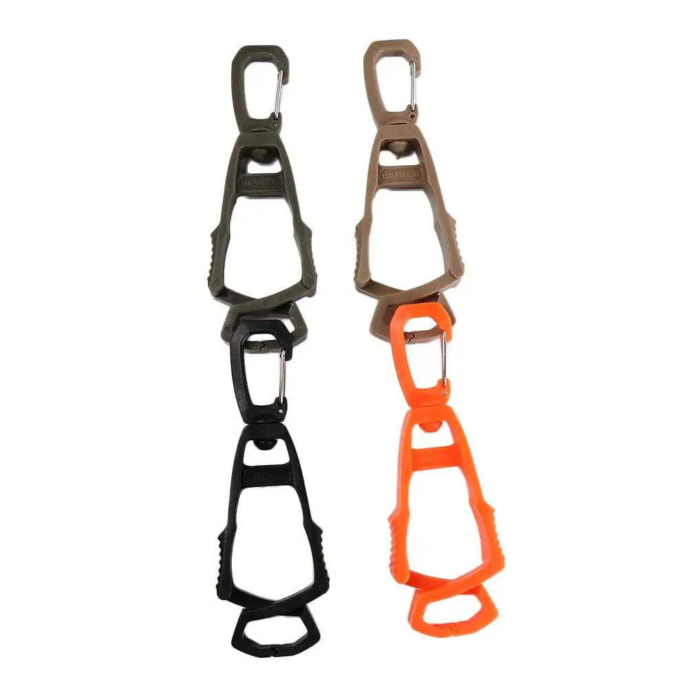 アウトドアツール グローブクリップホルダー ハンガー 多目的落下防止フック 多機能グローブクリップ プラスチック製安全装置