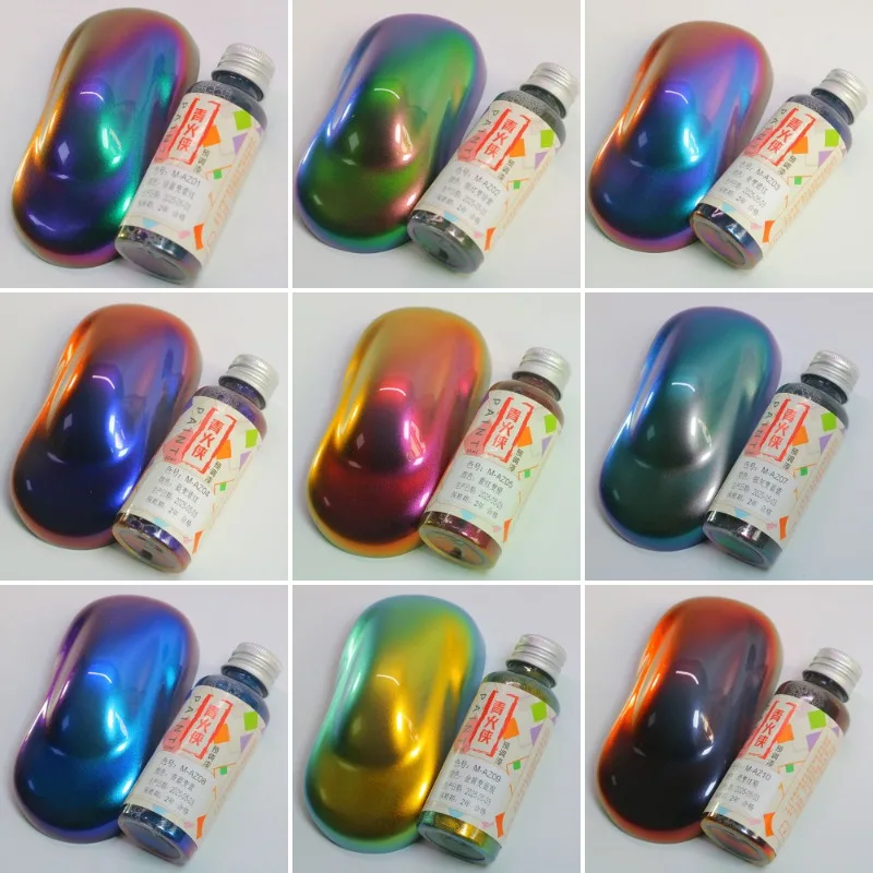 Chameleon Model Paint 50ML Military Figure Airbrush Spraying Paint Angle Color Shift Pre Mixed Paint Ready To Use For Model