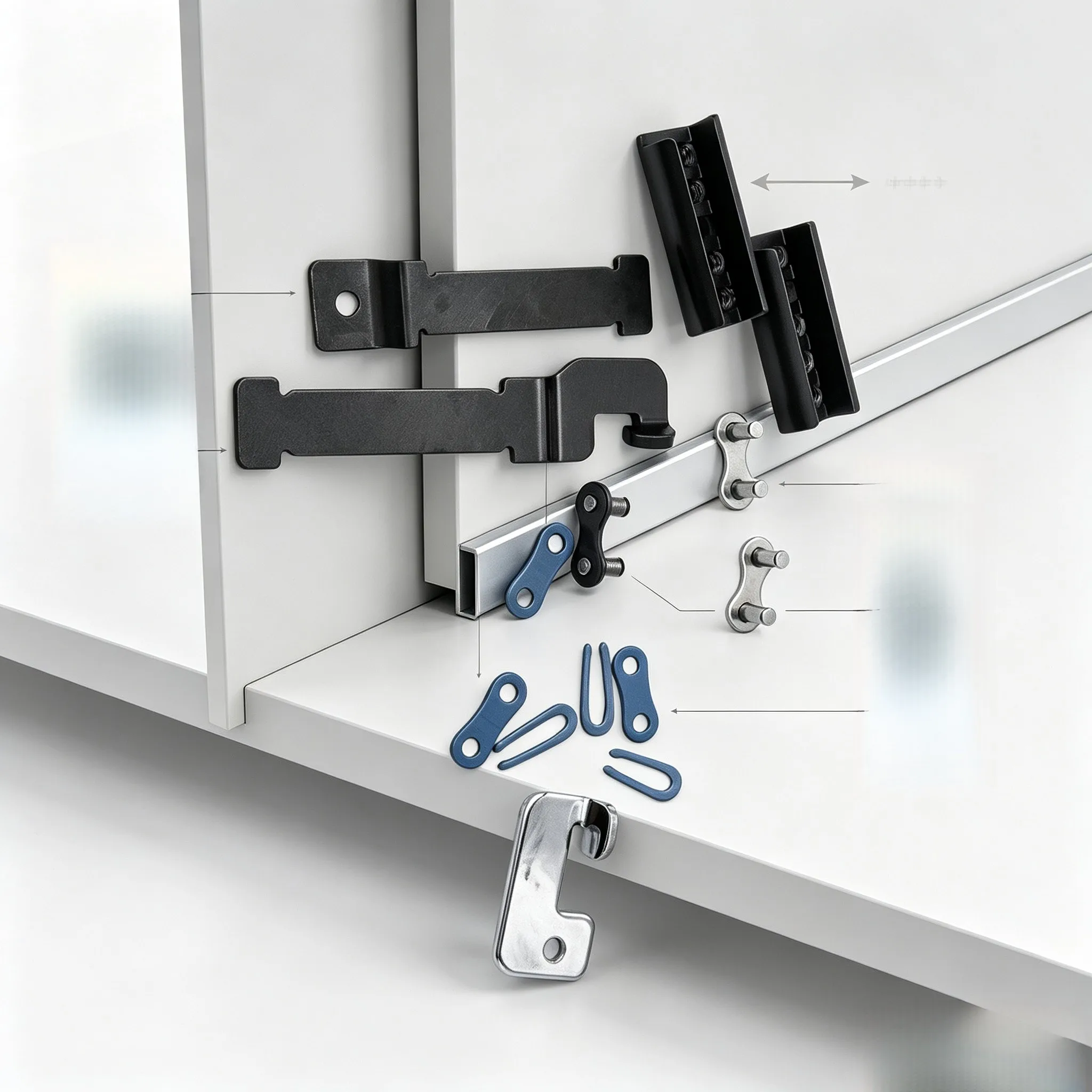 41B5669 Garage Door Hardware Kit: Quiet, Belt Connectors，mounting Brackets, Replacement For 41A5250 Opener