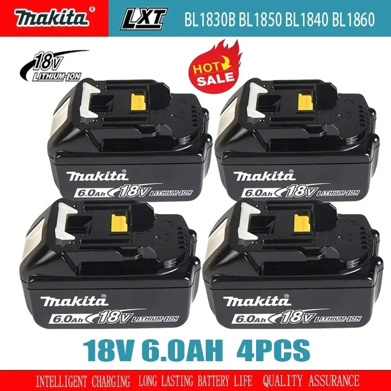 

100% Original Makita Rechargeable Power Tool Battery 18V 6.0 Ah ,Replaceable LED Lithium-ion,18V LXT BL1860B BL1860BL1850 BL1830