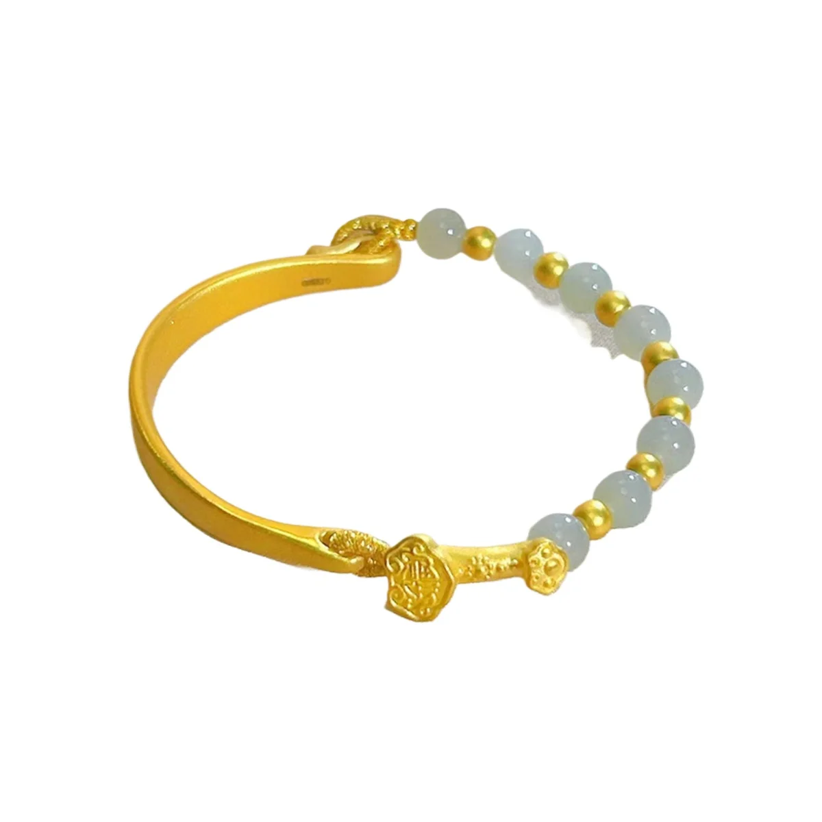 

Ruyi half bracelet half chain, new Hetian jade chain bracelet, high-end bracelet.