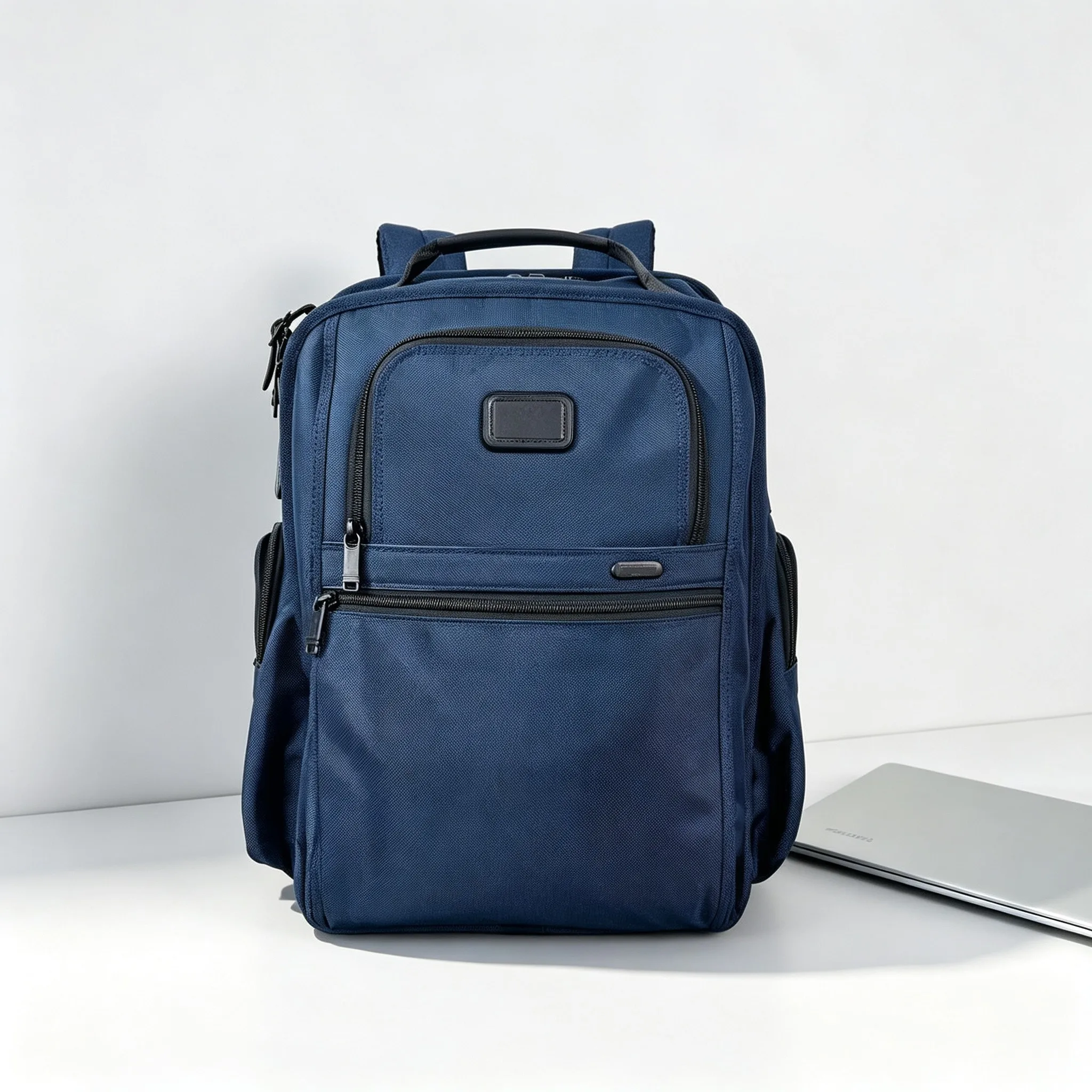 Men’s Durable Nylon Business Backpack, Large Laptop Rucksack for Travel, Spacious School Book Bag for Campus Daily Use view 2