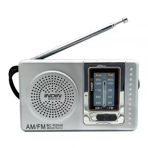 Mini Pocket Radio for Seniors Telescopic Antenna Portable Multifunction AM FM Gift for Parents Radio Fm