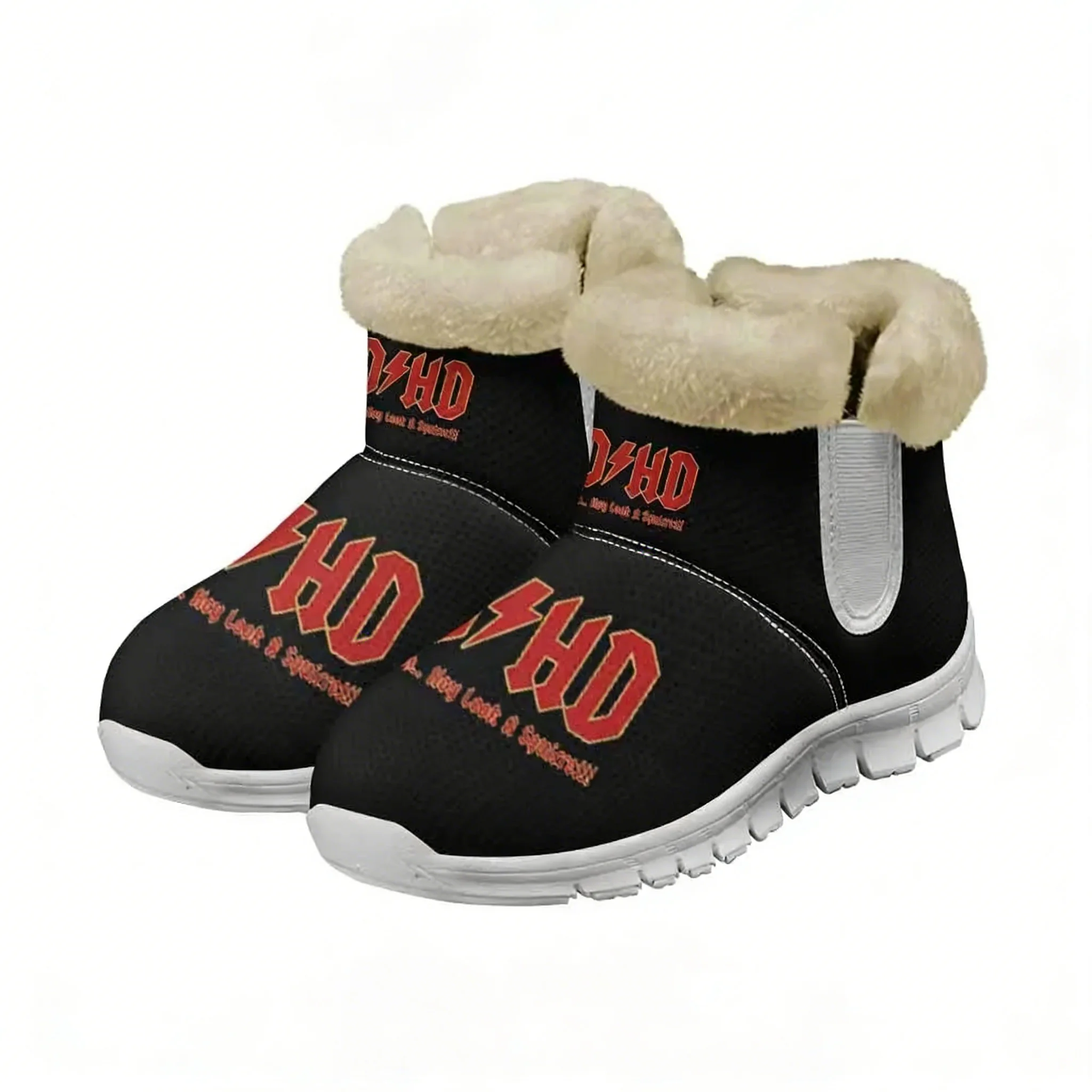 Go All Out Adult ADHD Highway to Hey Look A Squirrel Funny Music Snow Boots, Zapatos para Hombre, Mujer y Adolescente, Zapatillas Personalizadas que Mantienen el Calor