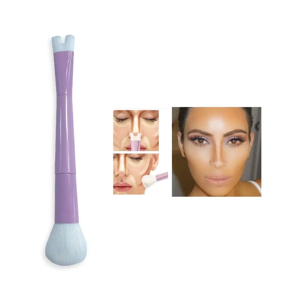 Brocha para esculpir el contorno de la nariz para mujer, brocha multiusos de doble punta para la nariz, brocha de maquillaje para el contorno de la nariz, Maquillaje facial