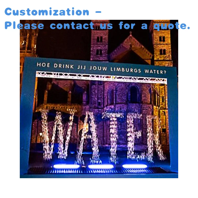 

custom.Artificial Waterfalls and Digital Curtain Price Rain Running Waterfall Fountain