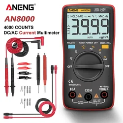 ANENG AN8000 multimetro digitale 4000 conteggi tester di condensatori professionali esrs meter richmeters misuratore di induttanza tester digitale