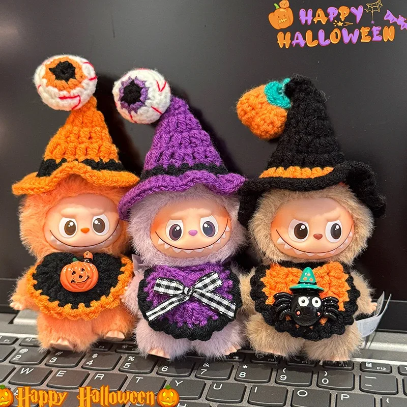 Labubu-Puppenkostüme und Accessoires, geeignet für V4 Mini Labubu Halloween-Sets, Kostümdesigner-Outfits, exquisite Geschenke.