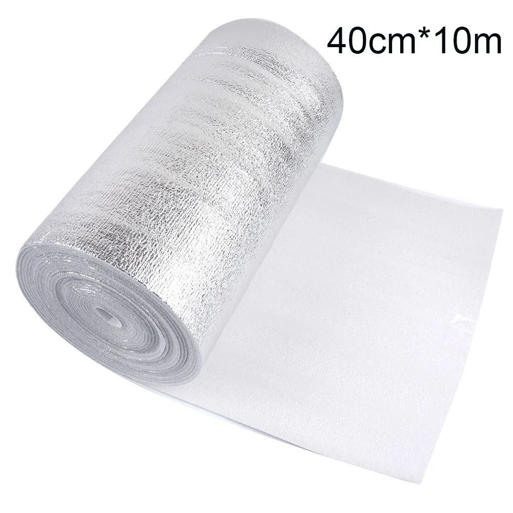1pc 5m/10m Wall Thermal Insulation Reflective Film Aluminum Foil Thermal Insulation Film Roof Thermal Insulation Film Home Decor