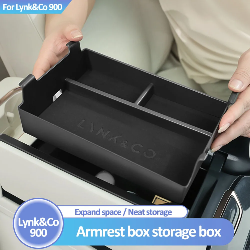 

For Lynk&Co 900 2025 Armrest Box Storage Box Interior Modification Supplies Expand Storage Space For Easy Access