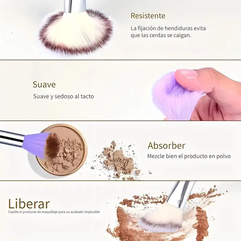 Professiona 13 pezzi set di pennelli per trucco fondotinta ombretto fard in polvere miscelazione morbido e soffice set completo di strumenti per trucco femminile