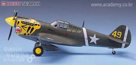 Academy 12468 1/72 P-40E Warhawk (modello in plastica)