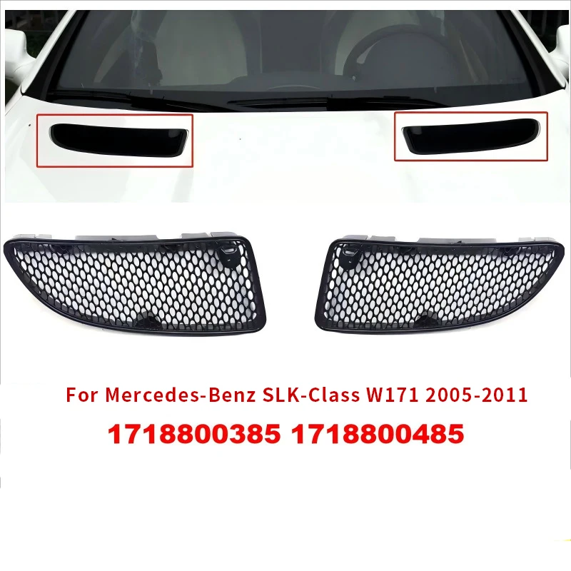 

For Mercedes-Benz SLK-class W171 2005-2011 Hood Grille Wind Network 1718800385 1718800485